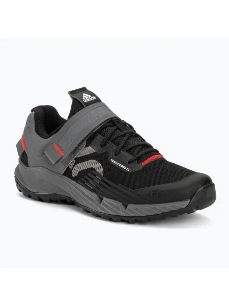 Încălțăminte de ciclism MTB pentru femei adidas FIVE TEN Trailcross Clip In core black/grey three/red negru