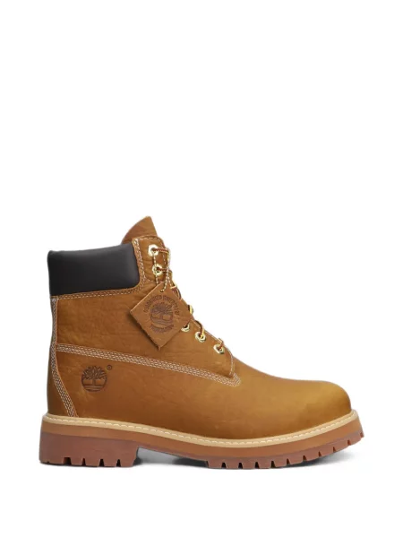 Bocanci de munte Timberland cu șireturi din dantelă de drumeție galben