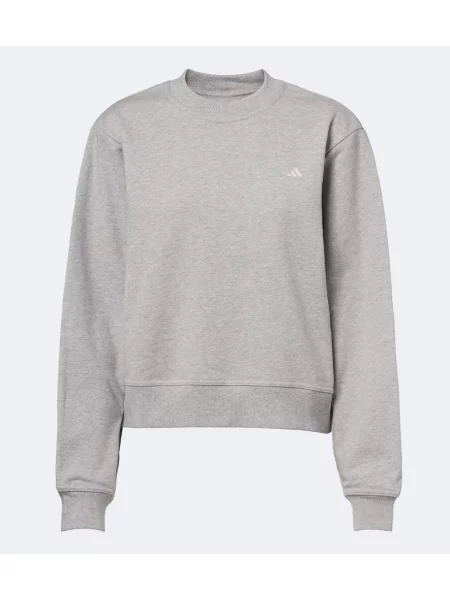 Hanorac Adidas By Stella Mccartney din jerseu gri