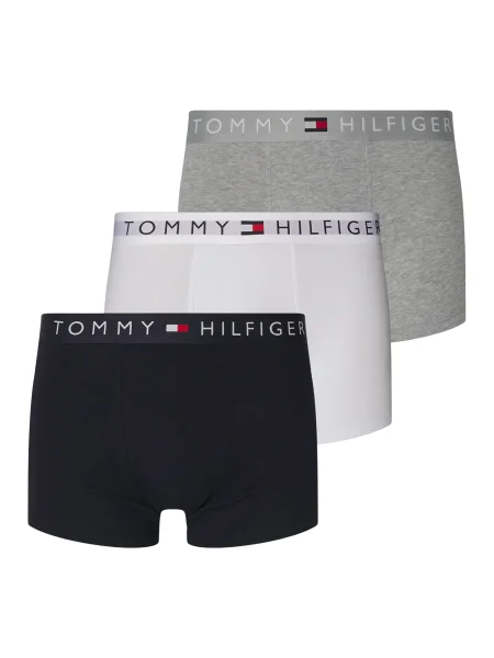 Tommy Hilfiger Underwear Boxeri gri amestecat / negru alb