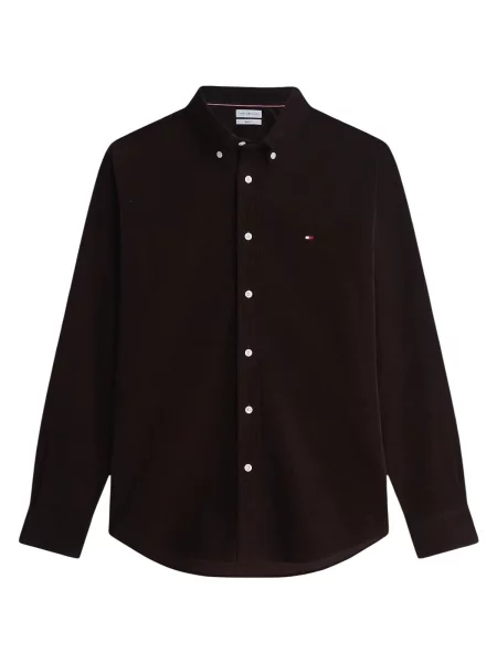 Tommy Hilfiger Cămașă | catifea reiată maro