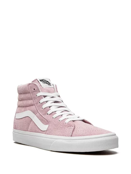 Zomšinės sportbačiai Vans SK8 Hi rožinė