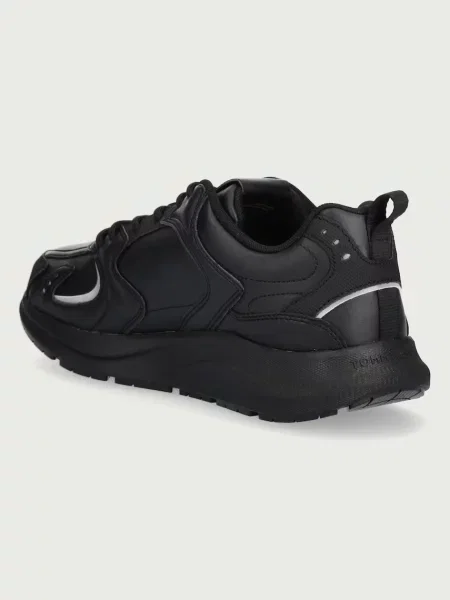 Buty Tommy Jeans Runn Leather triple black czarne