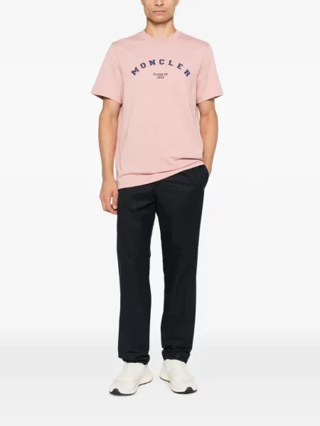 Tricou Moncler cu imagine roz