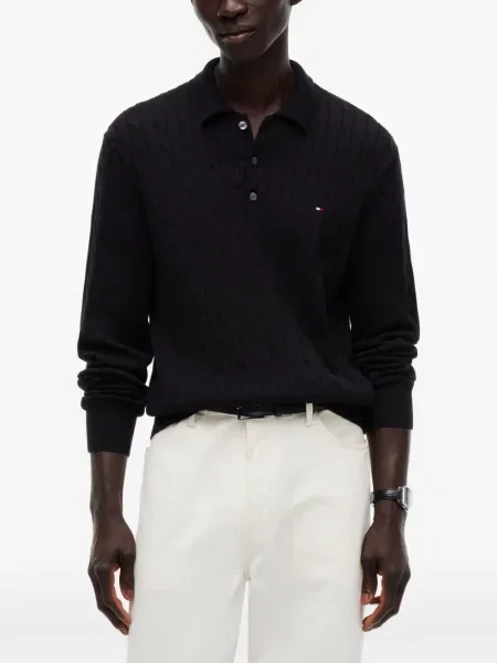 Tricou polo Tommy Hilfiger negru
