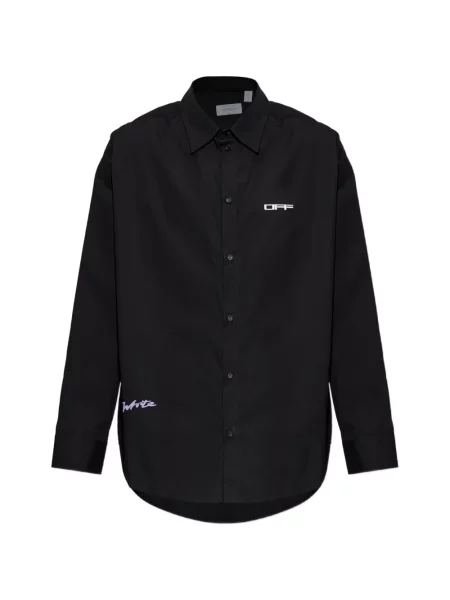 Cămașă Off-white cu imagine alb