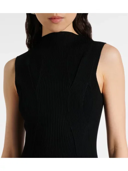 Rochie Victoria Beckham tricotate plisată negru
