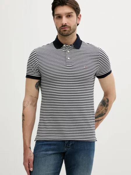 Tommy Hilfiger Polo majica Mornarsko Slim Fit modra