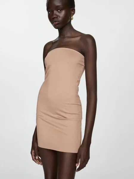 MANGO Сукня міні бежевий