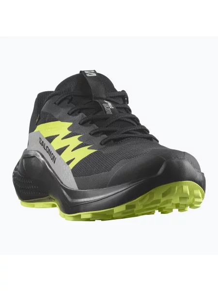 Кросівки для бігу Salomon Alphaglide GTX black/alloy/sharp green чорні