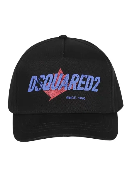 Czapka z daszkiem Dsquared2 z logo czarna