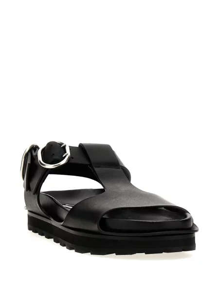 Sandale Jil Sander din piele negru