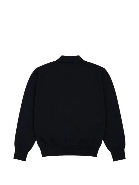 Lung tricou polo Carrer negru