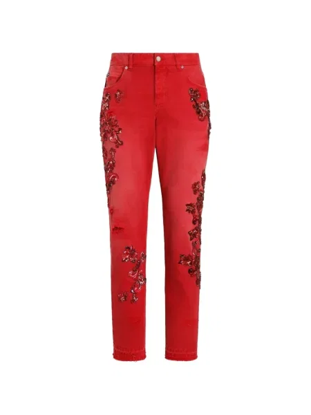 Pantaloni Dolce & Gabbana roșu