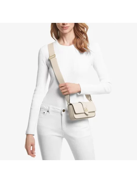 Torebka skórzana Michael Kors skórzana biała