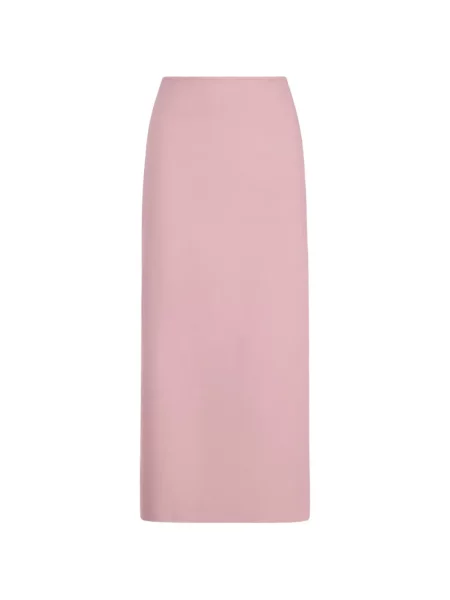 Fustă tip creion Oscar De La Renta de lână roz