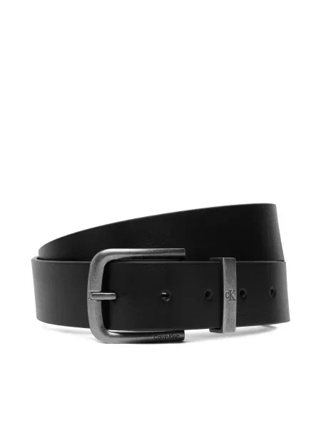 Curea Calvin Klein Seasonal Logo Tumbled Fixed negru