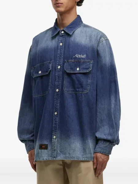 Cămașă Alpha Industries albastru