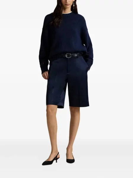 Czapka z daszkiem Polo Ralph Lauren w kratkę z twillu biznesowa niebieska