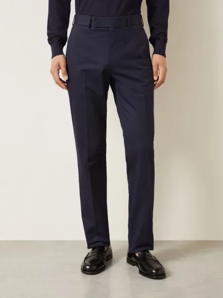 Zegna Kalhoty Cashco Regular Fit tmavě modrá