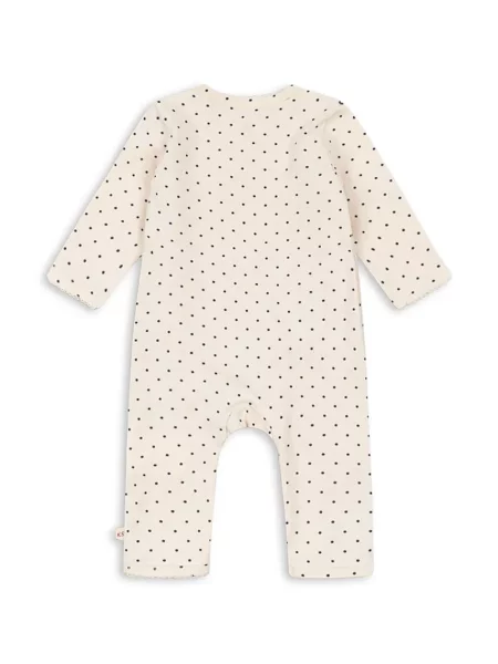 Konges Sløjd kombinezon za djecu od pamuka s elastanom BASIC NEWBORN ONESIE GOTS bež