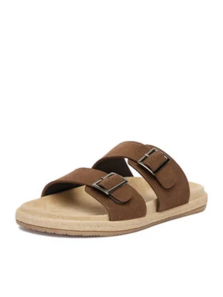 Pantofle Quiksilver hnědé