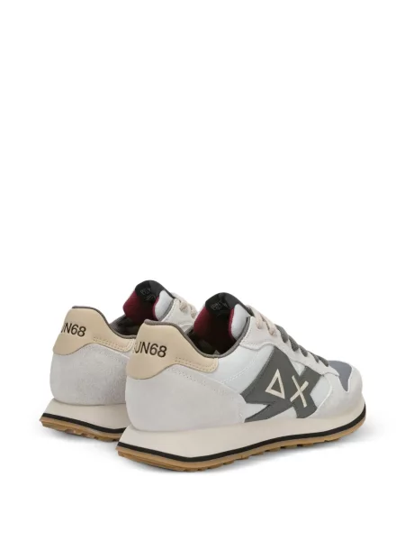 Szarvasbőr sneaker Sun68 autogrammal fehér