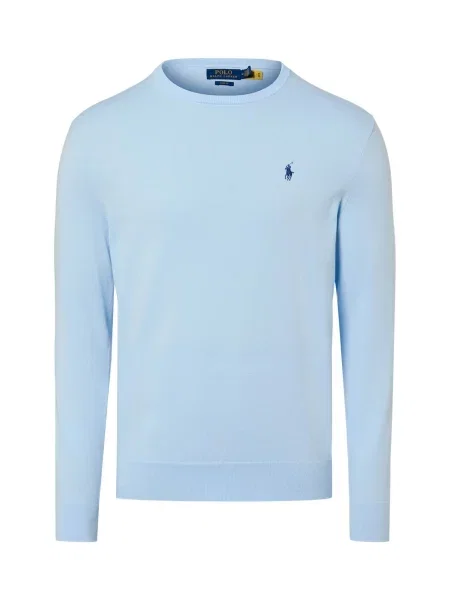 Polo Ralph Lauren sweter z dzianiny Mężczyźni jednolity S niebieski