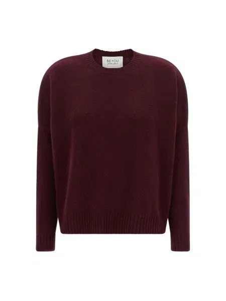 Sweter Be You z kaszmiru czerwony