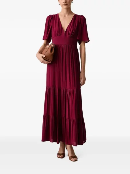 Rochie maxi Morgan cu legături roșu
