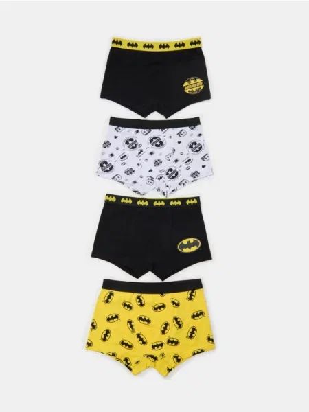 Sinsay Boxerky s Potiskem Batman 4 Ks žlutá
