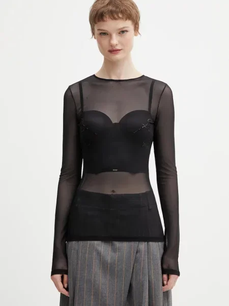 Tricou cu mânecă lungă Jean Paul Gaultier negru