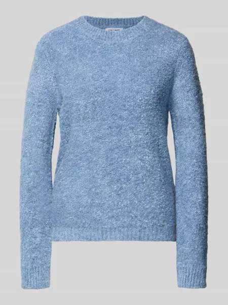 Sweter z dzianiny z okrągłym dekoltem More & More