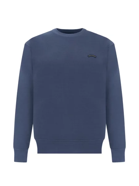 Hanorac crewneck Paul & Shark cu decolteu rotund albastru