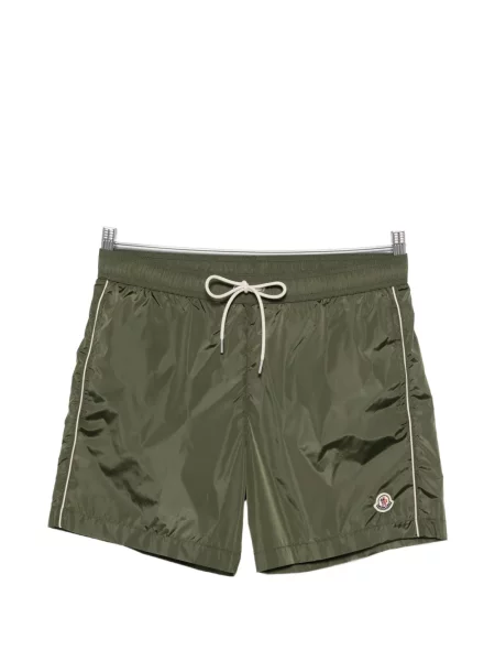 Slip de baie Moncler cu autograf cu cordon verde