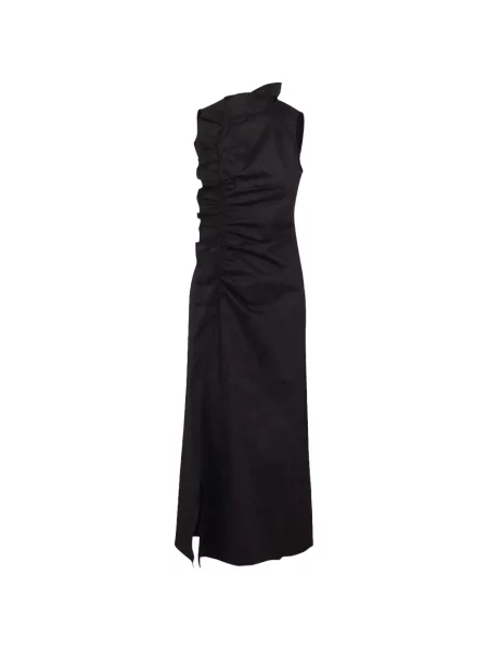 Rochie Ulla Johnson cu volane din jacard negru
