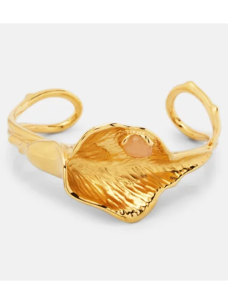 Brăţară Chloé cu model floral auriu