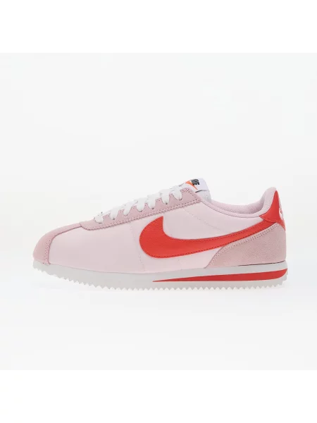 Sneakers Nike Cortez Textile Pink Foam/ Lt Crimson-White-Safety Orange EUR alb