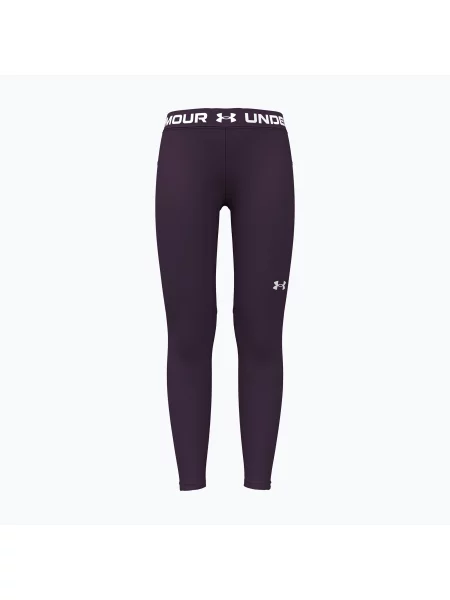 Gyerek leggingsek Under Armour HeatGear Leggings purple echo/white. Méret: XL fehér