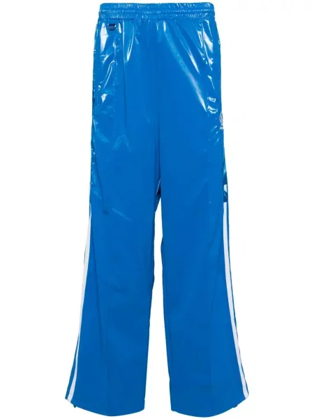 Laminované kalhoty Doublet s výšivkou modré