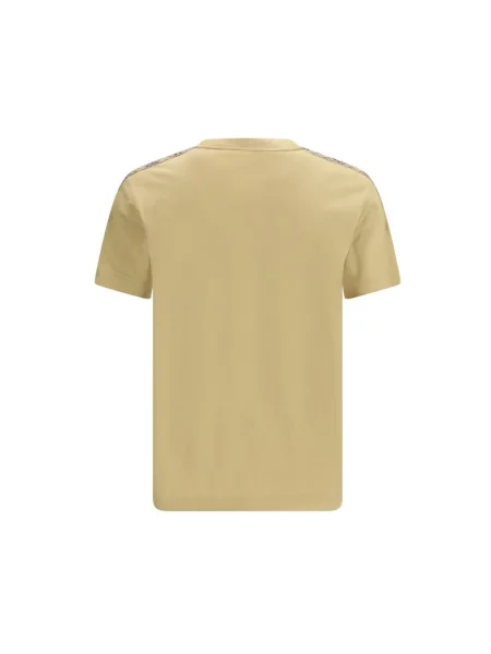Koszulka Burberry w kratę beżowa