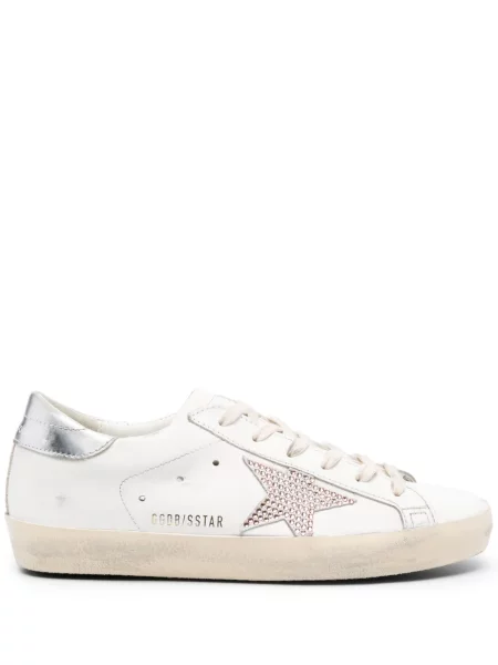 Sneakerși Golden Goose din piele alb