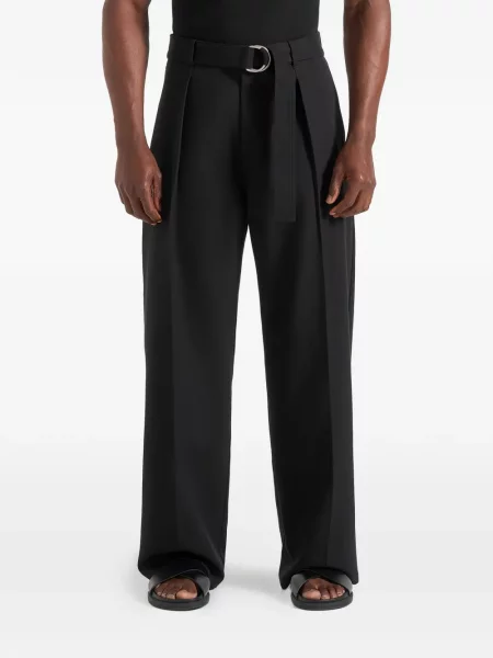 Cu centură pantaloni Manière De Voir negru
