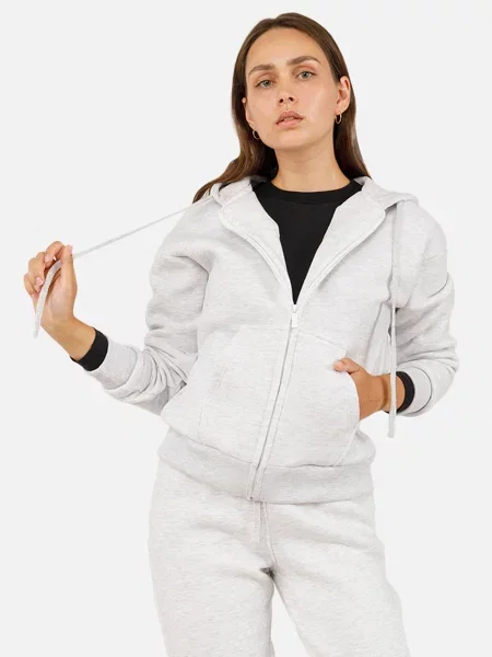 Кофта спортивна YUKI світло-сірий сірий