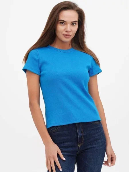 Футболка HiBrand бірюзовий бавовна/поліестер