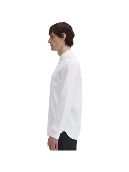 Dlhý košeľa Fred Perry keper s dlhými rukávmi béžová