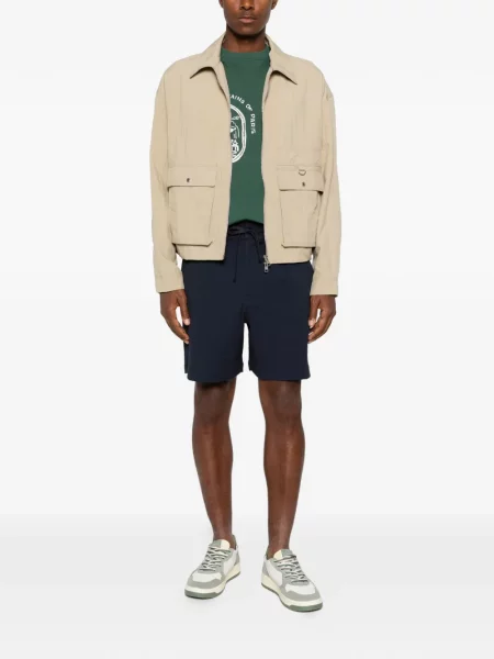 Pantaloni scurți Maison Kitsune cu cordon albastru