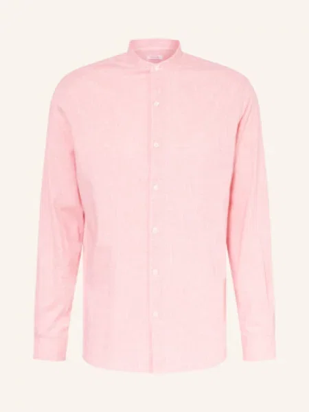 Paul Košile Comfort Fit Se Lnem tmavě oranžová