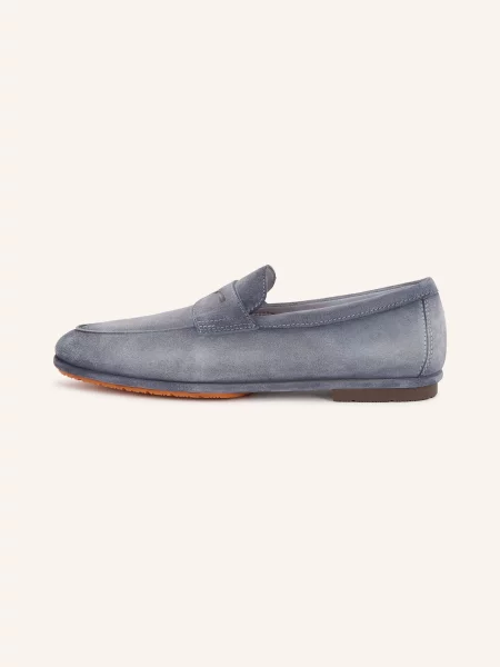 Santoni Mokasyny Carlo blau