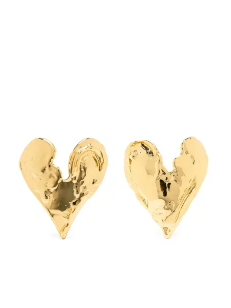 Cercei Vann Jewelry cu motiv cu inimi auriu
